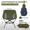 MARCHWAY Lightweight Folding Camping Chair, Portable Foldable Compact for Outdoor Camp, Travel, Beach, Picnic, Festival, Hiking, Backpacking, Supports 330Lbs (Green) view 3