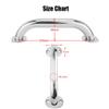 DYK&NX Stainless Steel Grab Bar, Marine Handrail Handle Grip, Boat Marine Durable Handrail, 7.9in 316 Steel Safety Support Rail, for Boat Hatch Yacht view 2