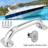 DYK&NX Stainless Steel Grab Bar, Marine Handrail Handle Grip, Boat Marine Durable Handrail, 7.9in 316 Steel Safety Support Rail, for Boat Hatch Yacht view 3