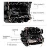 Lanpet Women Floral Clutch Purses Satin Flower Evening Bag Party Prom Handbags view 4