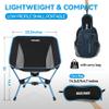 MARCHWAY Lightweight Folding Camping Chair, Portable Foldable Compact for Outdoor Camp, Travel, Beach, Picnic, Festival, Hiking, Backpacking, Supports 330Lbs (Blue) view 3