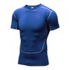 HULIJA Mans Short Sleeve Rash Guard Shirts Swimwear Quick Drying Elastic Athletic Top Sportswear Blue Small view 4
