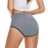 4 Pieces High Waist Leakproof Underwear for Women Plus Size Panties Leak Proof Period Swimwear for Teens (Grey, XS) view 4