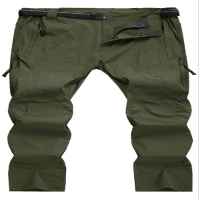 KELOIFUT Men's Hiking Cargo Pants Quick-Dry Outdoor Water Resistant Lightweight Mountain Breathable Zipper Pocket Work Pants K1 Army Green S
