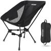 MARCHWAY Lightweight Folding Camping Chair, Portable Foldable Compact for Outdoor Camp, Travel, Beach, Picnic, Festival, Hiking, Backpacking, Supports 330Lbs (Black) view 1
