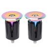 2PCS Expanding Mountain Bikes Inflatable Adjust Plated Colorful Aluminum Alloy Adjust Handlebar Bikes Bar Ends for Most Bicycles Road Bikes Mountain Bikes, Handlebar End Plugs, Handlebar End