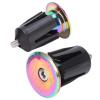 2PCS Expanding Mountain Bikes Inflatable Adjust Plated Colorful Aluminum Alloy Adjust Handlebar Bikes Bar Ends for Most Bicycles Road Bikes Mountain Bikes, Handlebar End Plugs, Handlebar End view 3