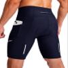 Biking Shorts for Men 3D Padded Bicycle Cycling Underwear Road Bike Biker Mountain Riding Cycle UPF 50+ Shorts Zipper Pockets?Navy Medium view 1