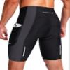 Bicycle Shorts for Men 3D Padded Bike Cycling Underwear Road Biking Biker Mountain Riding Cycle UPF 50+ Shorts Zipper Pockets?Black/Dark Grey Small view 1