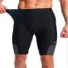 Bicycle Shorts for Men 3D Padded Bike Cycling Underwear Road Biking Biker Mountain Riding Cycle UPF 50+ Shorts Zipper Pockets?Black/Dark Grey Small view 3