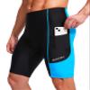 Bike Shorts for Men 3D Padded Bicycle Cycling Underwear Road Biking Biker Mountain Riding Cycle UPF 50+ Shorts Zipper Pockets?Black/Sky Blue Large view 2