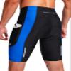 Bicycle Shorts for Men 3D Padded Bike Cycling Underwear Road Biking Biker Mountain Riding Cycle UPF 50+ Shorts Zipper Pockets?Black/Blue Small view 1
