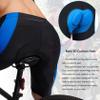Bicycle Shorts for Men 3D Padded Bike Cycling Underwear Road Biking Biker Mountain Riding Cycle UPF 50+ Shorts Zipper Pockets?Black/Blue Small view 4