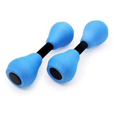 2 Pieces Aqua Dumbbells Aquatic Barbell Water Aerobics Exercise Fitness Dumbbell Swimming Pool Exercise Equipments Aqua Dumbbell for Water Aerobics Light Swim Gym Water Weight for Exercise