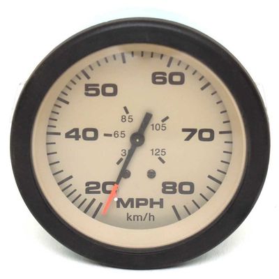 Teleflex Marine Boat Speedometer Gauge 63076 | Sahara 3 3/4 Inch Tan Black