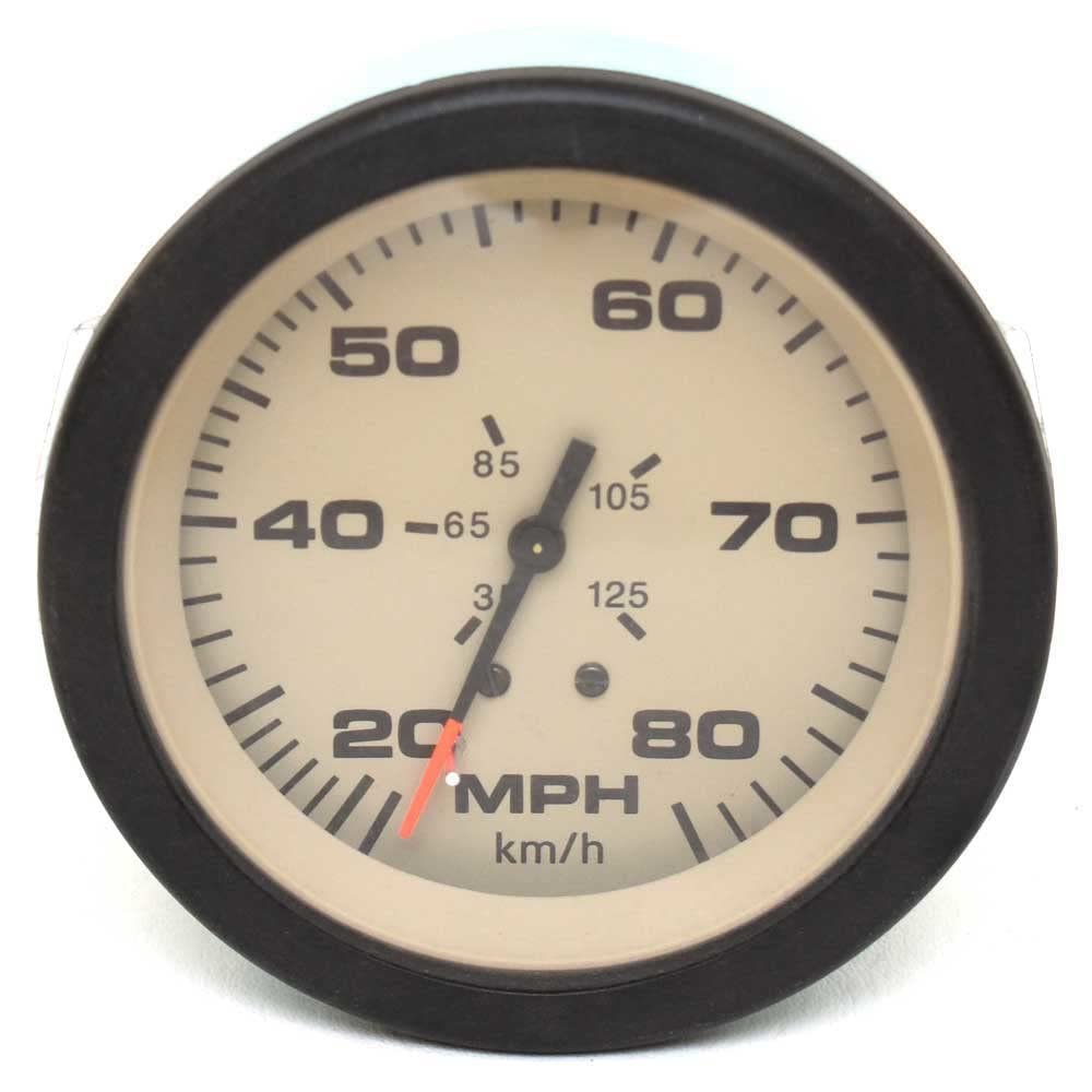 Teleflex Marine Boat Speedometer Gauge 63076 | Sahara 3 3/4 Inch Tan Black