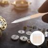 10PCS Watch Dial Cleaning Pen with Wooden Handles for Watch Movement Jewelry Cleaning - Various Shapes Head Prints Cleaner Stick- Portable Watches Dial Pens view 2