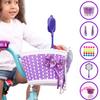 Bike on Hike Girls Bicycle Decorations Set - Fun Bicycle Decor w/Beads, Rear View Mirror, Mounted Water Bottle, Handlebar Streamers & Basket - Complete Bike Decoration Kit for Kids view 2
