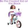 Bike on Hike Girls Bicycle Decorations Set - Fun Bicycle Decor w/Beads, Rear View Mirror, Mounted Water Bottle, Handlebar Streamers & Basket - Complete Bike Decoration Kit for Kids view 4