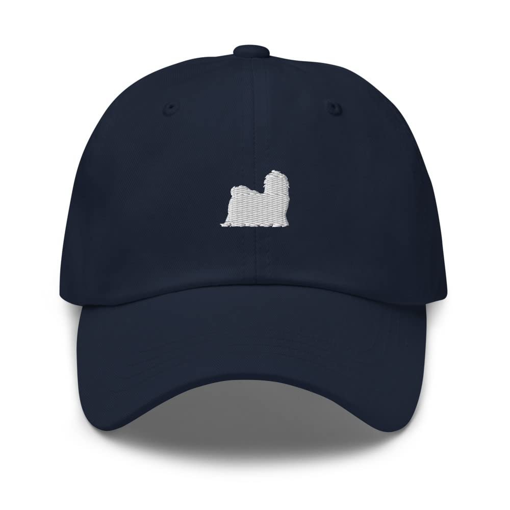 Maltese Dog hat, White Maltese hat, Embroidered Baseball hat, Maltese Dog Gifts, White Embroidery.