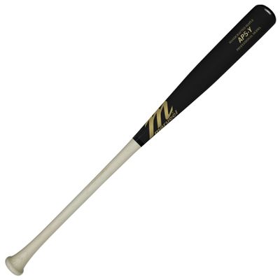 MARUCCI AP5 Youth Model Natural/Black Wood Baseball BAT, 28"