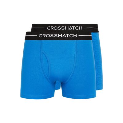 Crosshatch Mens Payso Boxer Shorts (Pack of 3), Hexter / 2 Pack / Blue, Medium