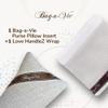 Bag-a-Vie Bag Handle Wrap & Bag Pillow Shaper Combo - Luxury Handbag Care Kit With Hardware Chain Protection Wrap and Bag Shaper Insert - Handle Wrap + Tres Mini (7" + 4.5") view 2