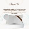 Bag-a-Vie Bag Handle Wrap & Bag Pillow Shaper Combo - Luxury Handbag Care Kit With Hardware Chain Protection Wrap and Bag Shaper Insert - Handle Wrap + Tres Mini (7" + 4.5") view 4