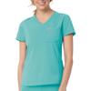 Carhartt Womens Women's Modern Fit Tuck-in Top Medical Scrubs Shirt, Aqua Sea, 3X-Large US view 2