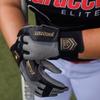 MARUCCI Luxe Adult Batting Glove, Gray/Black, Adult X-Large view 3