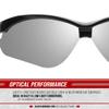 Glove Station Optic Max Safety Glasses for Men & Women, Anti-Fog & Scratch-Resistant Tactical Work Glasses  Eye Protection for Shooting, Flexible Frame, 1 Pair (Silver Mirrored) view 3