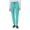 Carhartt Womens Women's Cargo Jogger Medical Scrubs Pants, Aqua Sea, 3X-Large Petite US view 2