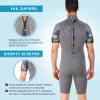 Seavenger Explorer 3mm Neoprene Shorty Wetsuit (Dark Floral, Women's 7) view 4