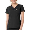 Carhartt Womens Women's Modern Fit Tuck-in Top Medical Scrubs Shirt, Black, 3X-Large US view 2