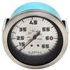 Teleflex Boat Speedometer Gauge 63475 | Bass Fishing 65 MPH 3 3/8 Inch Silver view 1