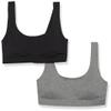 Fruit of The Loom Girls Invisible Scoop Neck Bralette, 2-Pack