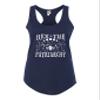Large Navy Blue Women Fitted Hex The Patriarchy Feminist Witch Womens Rights Sleeveless Tank Top T-Shirt view 2