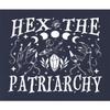 Large Navy Blue Women Fitted Hex The Patriarchy Feminist Witch Womens Rights Sleeveless Tank Top T-Shirt view 3