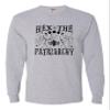 3X-Large Athletic Heather Mens Hex The Patriarchy Feminist Witch Womens Rights Long Sleeve T-Shirt view 1