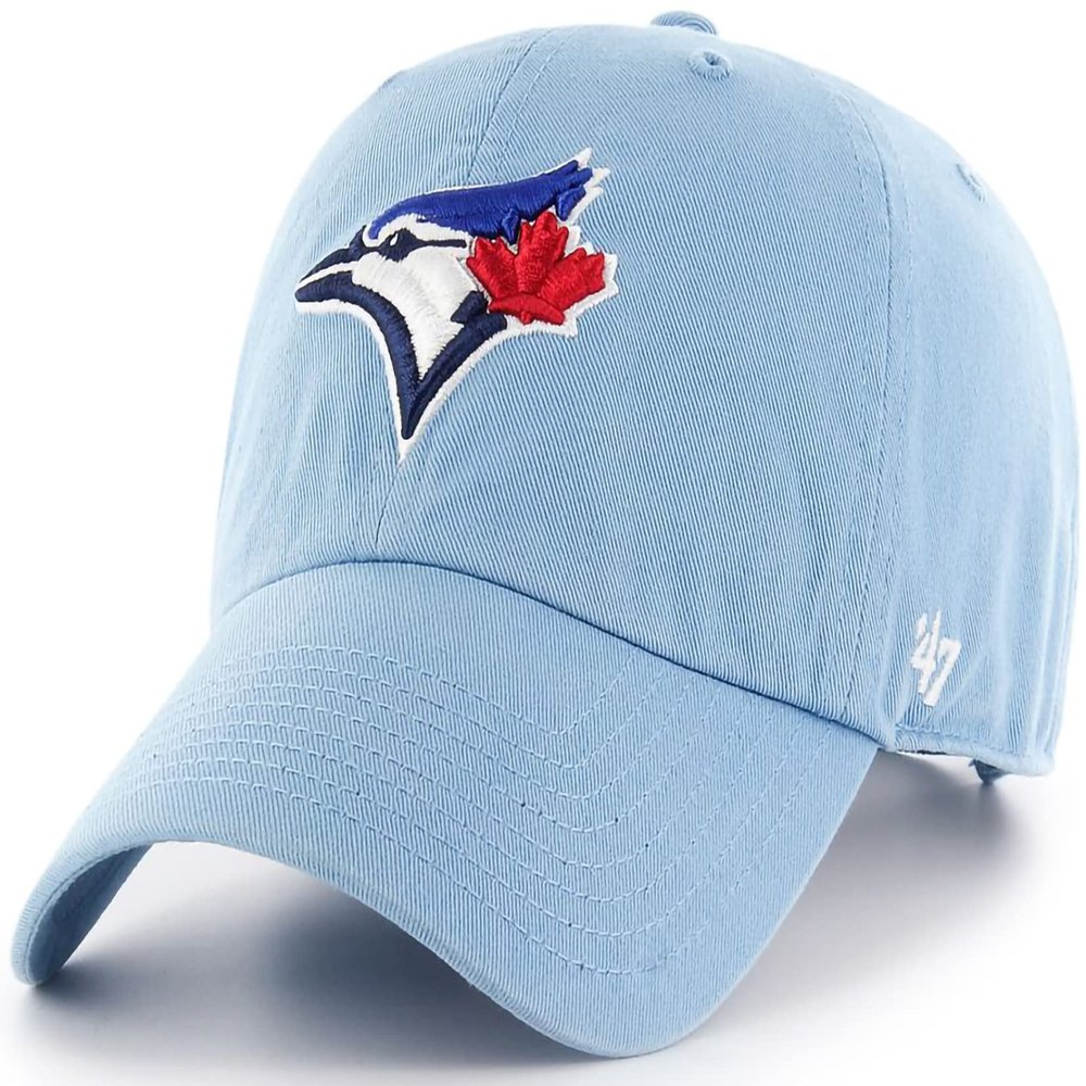 '47 MLB Alternate Clean Up Adjustable Hat, Adult (Toronto Blue Jays Light Blue), One Size