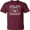 XX-Large Maroon Mens Hex The Patriarchy Feminist Witch Womens Rights T-Shirt view 3