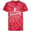 Add Your Text Dancing Youth Tie-Dye T-Shirt: Youth Tie-Dye Cyclone T-Shirt Red view 1