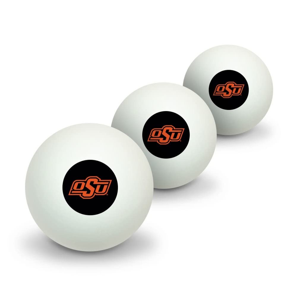 GRAPHICS & MORE Oklahoma State University Cowboy Logo Novelty Table Tennis Ping Pong Ball 3 Pack
