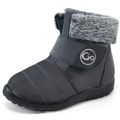 FUDYNMALC Girls Boys Winter Snow Boots - Comfortable Warm Toddler Winter Shoes Waterproof Lightweight Kids Ankle Booties Outdoor Walking