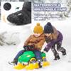 FUDYNMALC Girls Boys Winter Snow Boots - Comfortable Warm Toddler Winter Shoes Waterproof Lightweight Kids Ankle Booties Outdoor Walking view 2