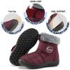 FUDYNMALC Girls Boys Winter Snow Boots - Comfortable Warm Toddler Winter Shoes Waterproof Lightweight Kids Ankle Booties Outdoor Walking view 4