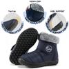FUDYNMALC Girls Boys Winter Snow Boots - Comfortable Warm Toddler Winter Shoes Waterproof Lightweight Kids Ankle Booties Outdoor Walking view 4