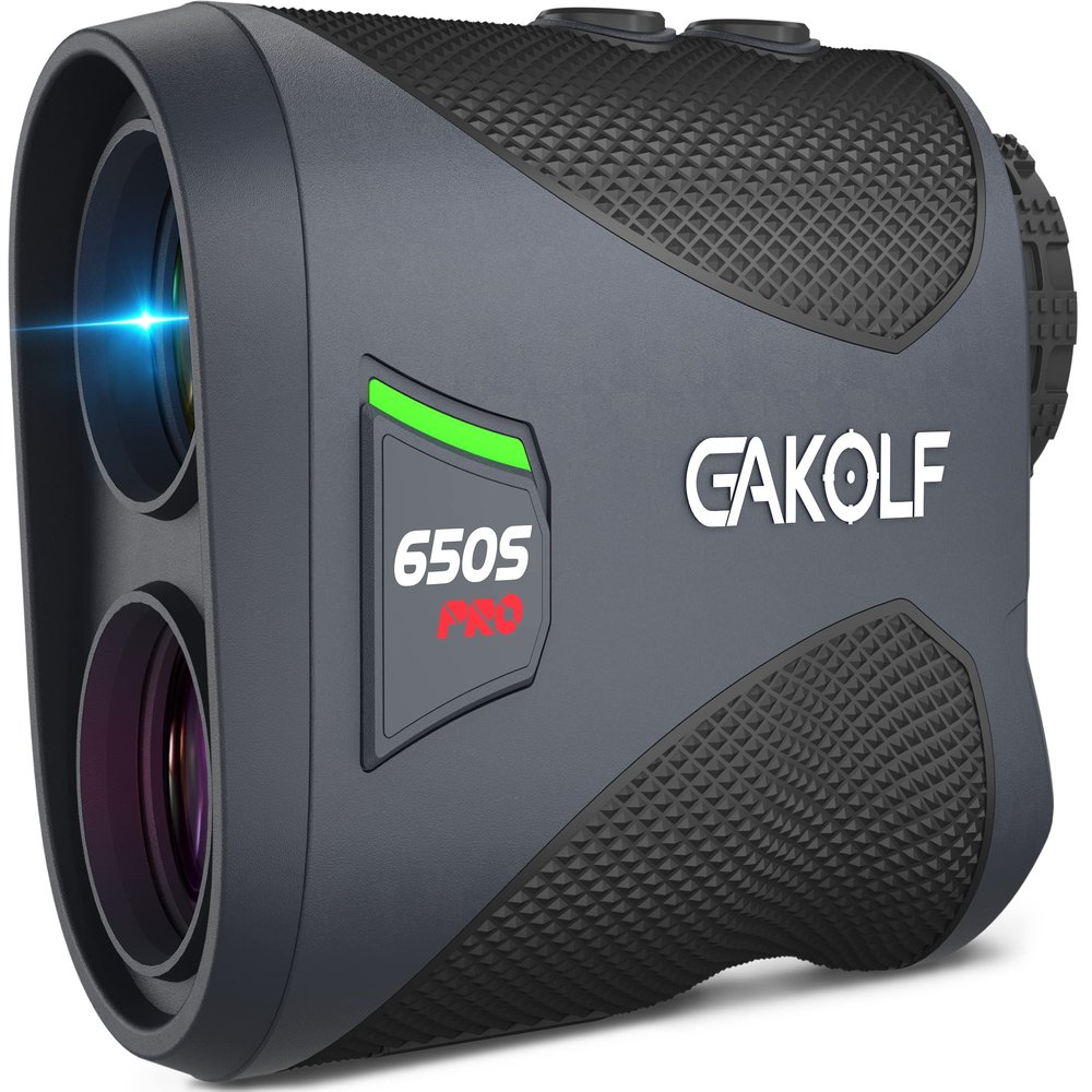 GAKOLF Golf Rangefinder with Slope Switch and Fast Acquisition650 Yard Range Finder Golfing with Flag Lock Vibration and Magnetic for Golfers