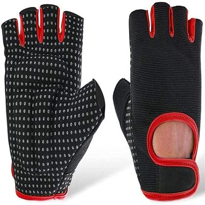 Cycling Gloves Bike Gloves Half Finger Sport Gloves Weight Lifting Gloves, Gym Workout Gloves Support for Powerlifting, Cross Training, Fitness, Bodybuilding, Best for Men Women (Size : C(L))