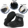 FUDYNMALC Girls Boys Winter Snow Boots - Comfortable Warm Toddler Winter Shoes Waterproof Lightweight Kids Ankle Booties Outdoor Walking view 4